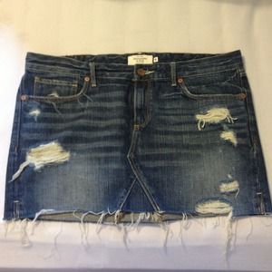 PRICE REDUCTION!!! A&F "destroyed" style skirt