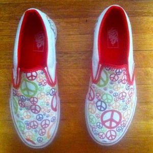 Peace sign Vans
