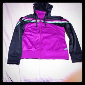 Adidas jacket with hoodie
