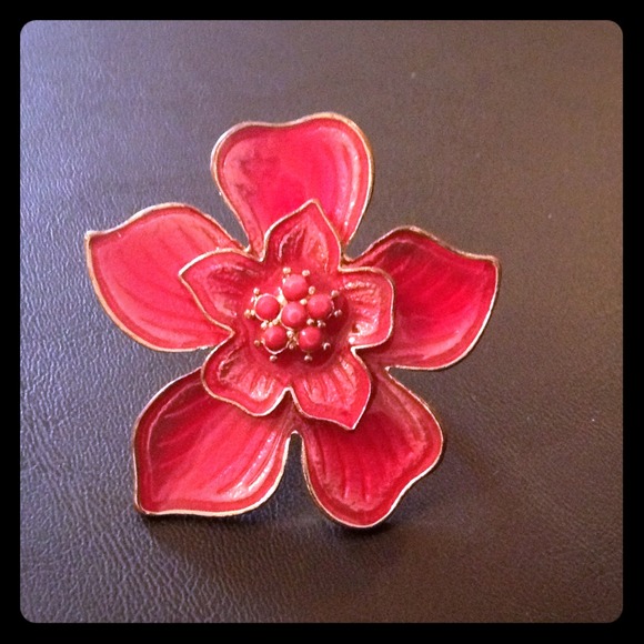 Pink flower ring 🌺