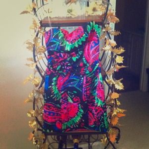 Short formal printed dress