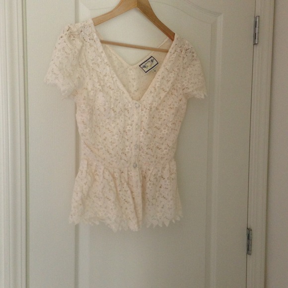 Ivory lace top