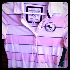 Abercrombie & Fitch 3/4 sleeve polo