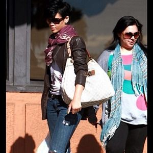 New LV white Damier galliera bag