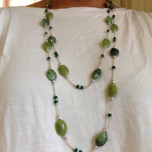 Double Layer Limestone Necklace