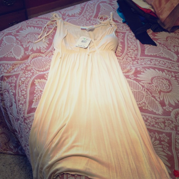 SOLD!! IN BUNDLE--Off white Grecian inspired dress