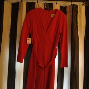 Orange Milly belted empire waist dress NWT