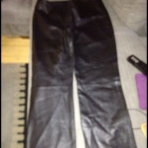 Black Leather Pants