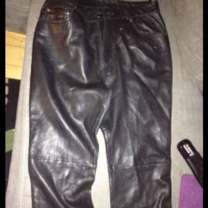 Black Leather 5 pocket Payments Paypal