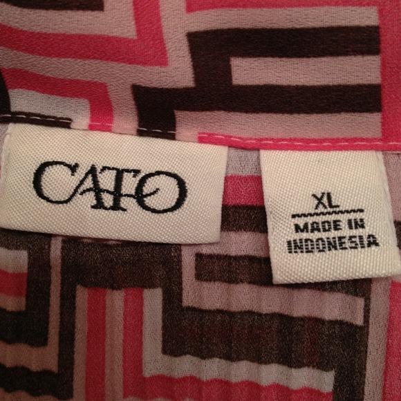 Pink and brown stretchable dress shirt - Picture 2 of 4