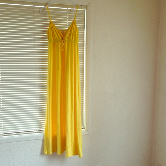 Yellow maxi dress from target. Perfect for spring!