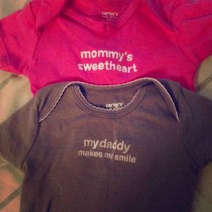Mommy&Daddy  onesies