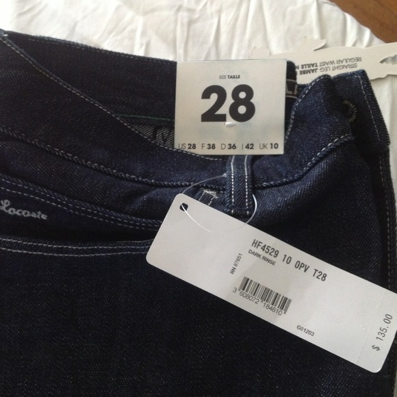 *Not available-found damage*Auth Lacoste jeans s28 - Picture 4 of 4