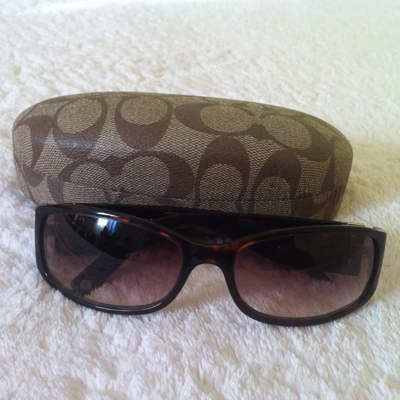 Coach turquoise sunglasses