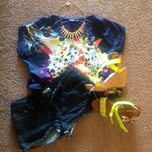 SOLD on EBAY Neon wedges😍