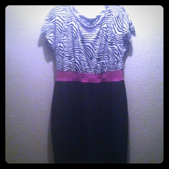 🚫🚫sold🚫🚫Zebra And Black Dress