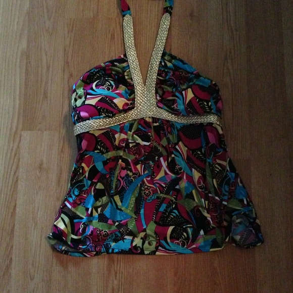 Stretchy Halter Top Size L