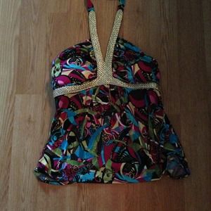 Stretchy Halter Top Size L