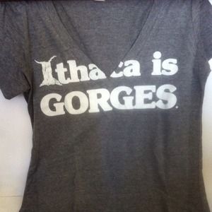 "Ithaca is gorges" v-neck t