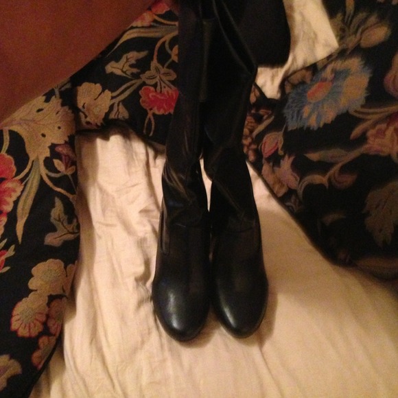 Pair of size 7.5 black boots.