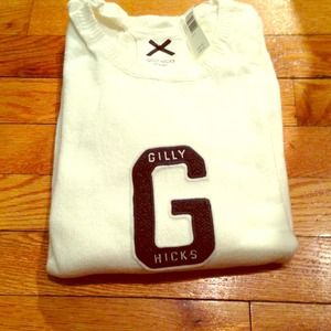 Varsity Gilly Hicks sweater and long sleeve bundle