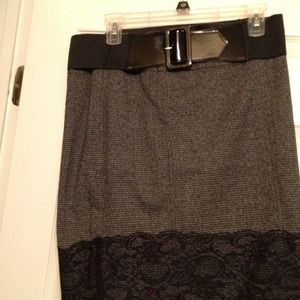 Black and white skirt