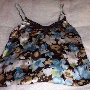 🌰Silk Camisole with Embroidered Neckline🌰