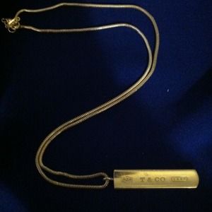 RESERVED Tiffany & Co.1837 bar pendant. Sterling