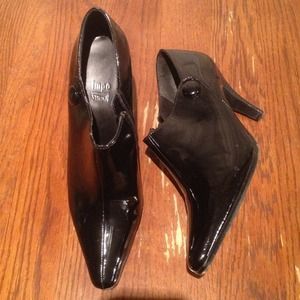 BundleAnkle high boots and red chandelier earrings