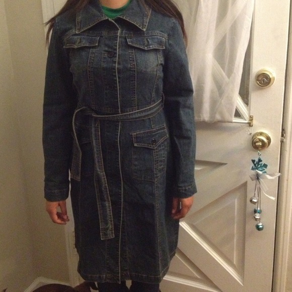 *REDUCED**Denim jean dress with sash - Picture 4 of 4