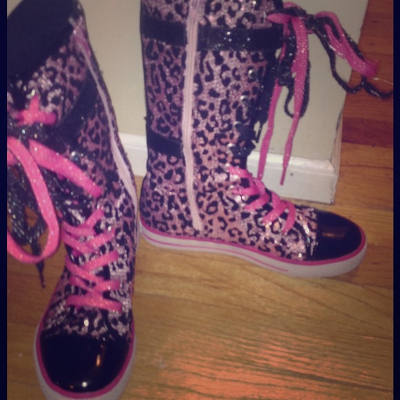 Girls Justice tall sneakers