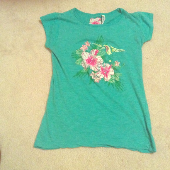 {Turquoise Hummingbird Tee}