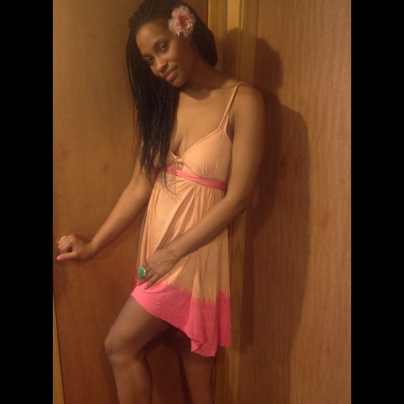 Dip dyed 2 tone summer dress