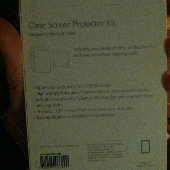 Nook Color Clear Screen Protector Kit. - Picture 2 of 3