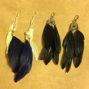 Feather Earrings (Bundled)