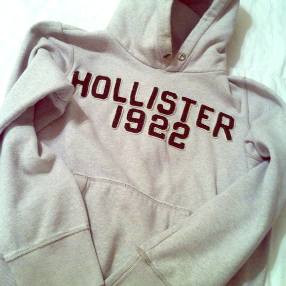 Grey Hollister hoodie