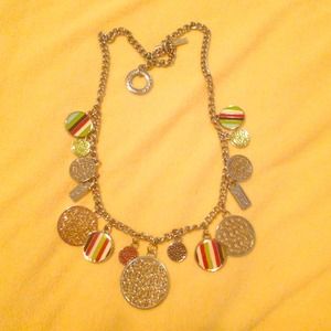 Coach charm necklace