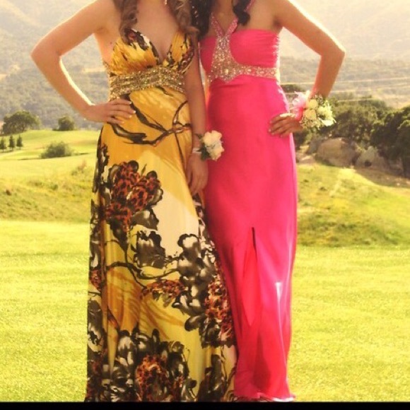 Hot Pink Prom Dress