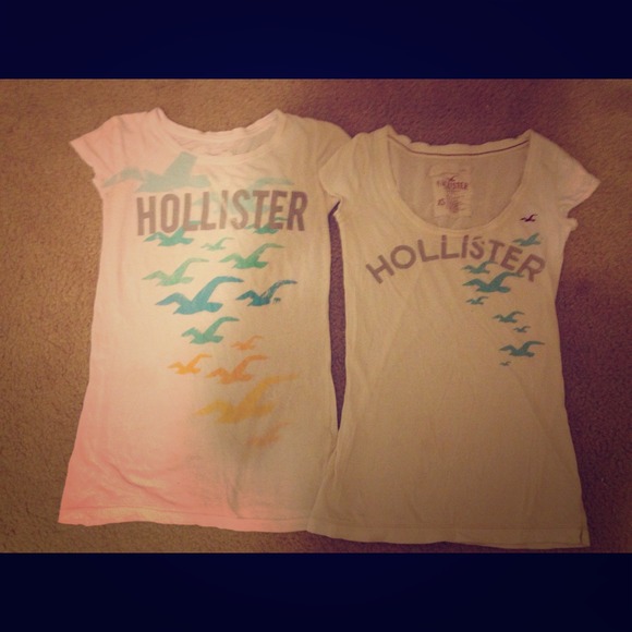 Two hollister shirts xs