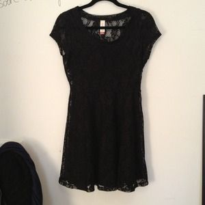 Black lace dress