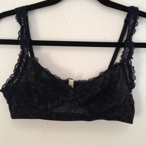 Navy lace bra top