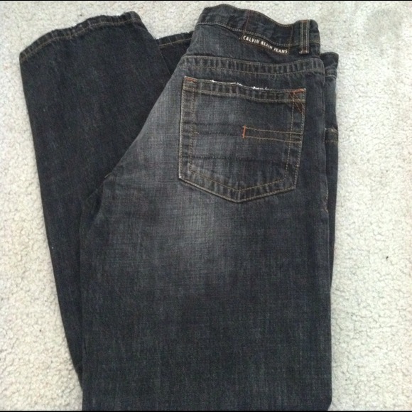 Men's Calvin Klein Black Wash Jeans