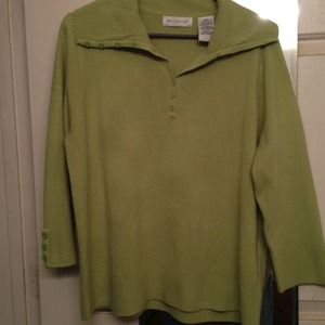 Lime green sweater