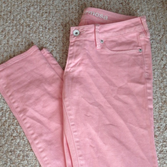 Pac Sun Bullhead light pink skinny jeans