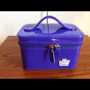 Small purple cosmetic case