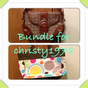 Coach bag & Thirty one purse
