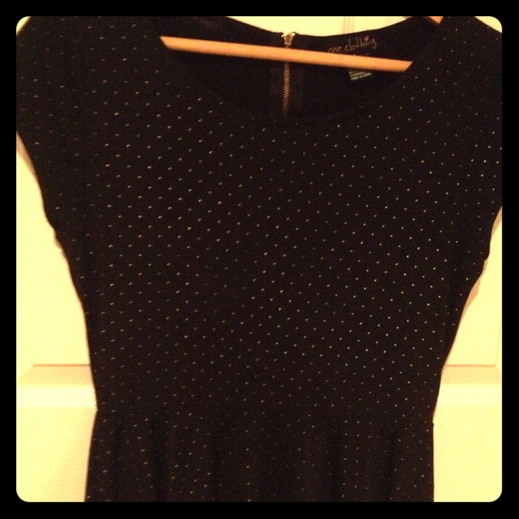 SOLD! Black and gold peplum retro top