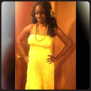 Beautiful yellow summer dress