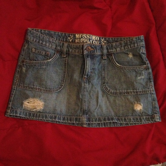 Jean Micro Mini Skirt