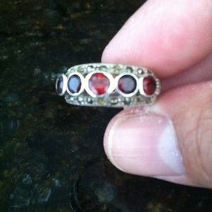 925 silver stamped with real stones beautiful $20